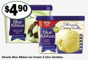 Streeets Blue Ribbon Ice Cream 2L