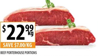 Supabarn Beef Porterhouse Portions offer