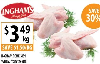 Supabarn Inghams Chicken Wings From The Deli offer