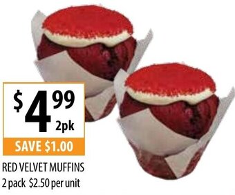 Supabarn Red Velvet Muffins 2 Pack offer