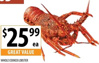 Supabarn Whole Cooked Lobster offer