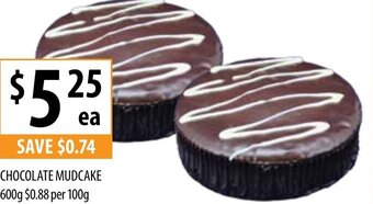 Supabarn Chocolate Mudcake 600g/100g offer