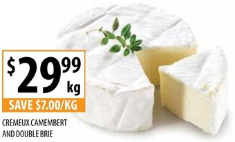 Supabarn Cremeux Camembert And Double Brie offer