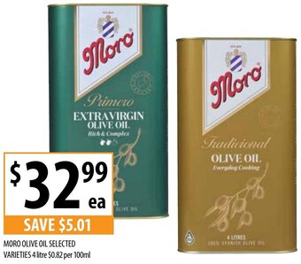Supabarn Moro Olive Oil Selected Varieties 4 Litre offer