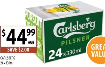 Supabarn Carlsberg 24 x 330ml offer