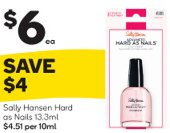 Woolworths Sally Hansen Hard As Nails 13.3ml offer