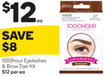 Woolworths 1000hour Eyelashes & Brow Dye Kit offer