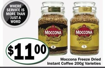 Friendly Grocer Moccona Freeze Dried Instant Coffee 200g offer