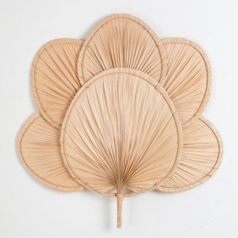 Pillow Talk Palm fan wall hanging by habitat offer