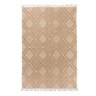 Pillow Talk Mais rust medium floor rug by habitat offer