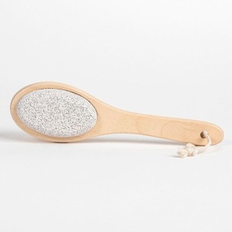 Pillow Talk Wooden bath brush and pumice stone by habitat offer