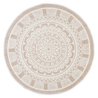 Pillow Talk Moroc round floor rug by habitat offer