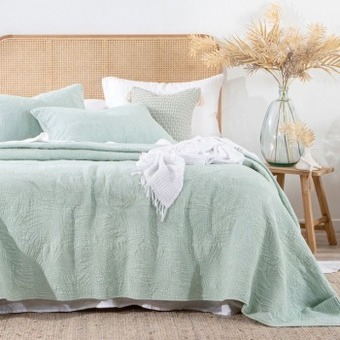 Pillow Talk Callie palm coverlet set by habitat offer