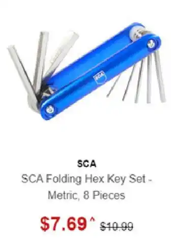 SuperCheap Auto SCA Folding Hex Key Set - Metric 8pcs offer