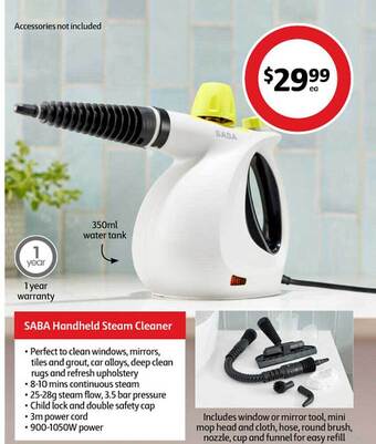 Coles Saba handheld steam cleaner offer