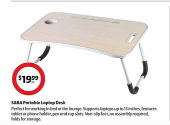 Coles Saba portable laptop desk offer