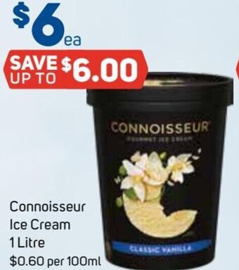 Foodland Connoisseur Ice Cream 1 Litre offer