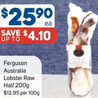 Foodland Ferguson Australia Lobster Raw Half 200g offer