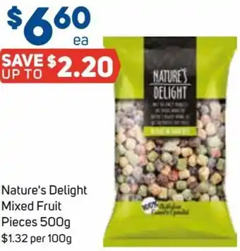 Foodland Nature's Delight Mixed Fruit Pieces 500g offer