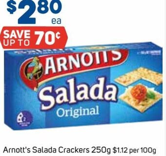 Arnott's Salada Crackers 250g