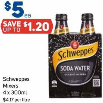 Foodland Schweppes Mixers 4 x 300ml offer