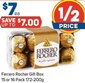 Foodland Ferrero Rocher Gift Box 15 or 16 Pack 172-200g offer