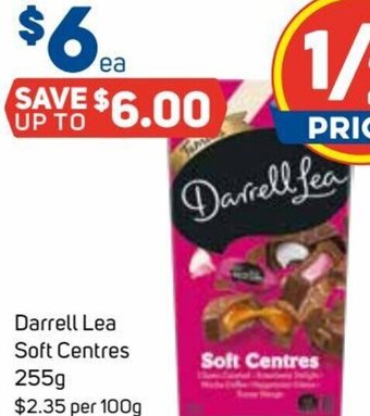 Foodland Darrell Lea Soft Centres 255g offer