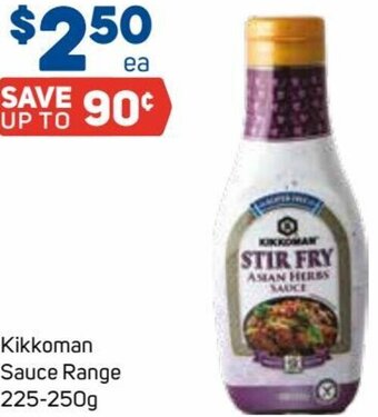 Foodland Kikkoman Sauce Range 225-250g offer