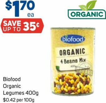 Foodland Biofood Organic Legumes 400g offer