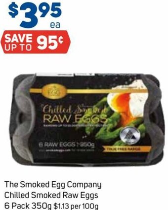Foodland The Smoked Egg Company Chilled Smoked Raw Eggs 6 Pack 350g offer