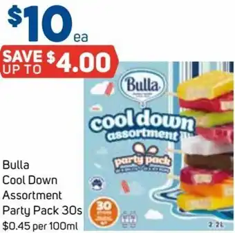 Foodland Bulla Cool Down Assortment Party Packs 30s offer