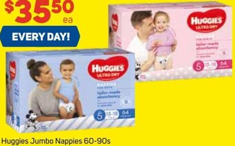 Foodland Huggies Jumbo Nappies 60-90s offer