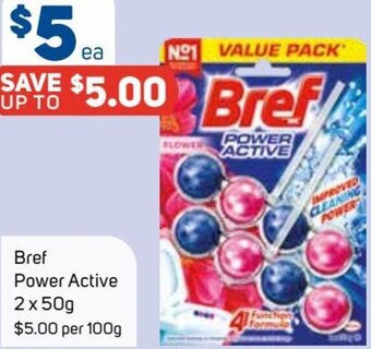 Foodland Bref Power Active 2 x 50g offer