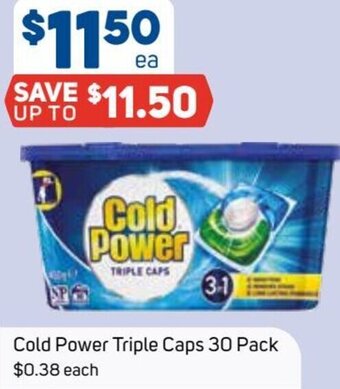 Foodland Cold Power Triple Caps 30 Pack offer