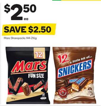 Woolworths Mars sharepacks offer
