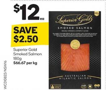Superior gold smoked salmon