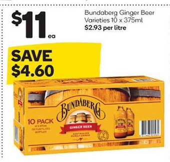 Woolworths Bundaberg ginger beer offer