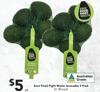 Drakes Save Food Fight Waste Avocados 5 Pack offer