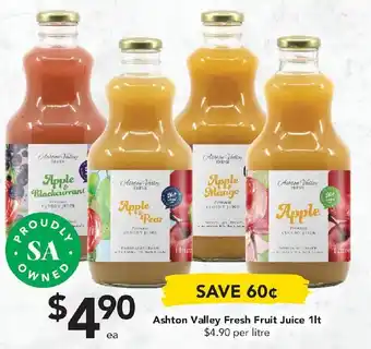 Drakes Ashton Valley Fresh Fruit Juice 1L offer