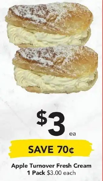 Drakes Apple Turnover Fresh Cream 1 Pack offer