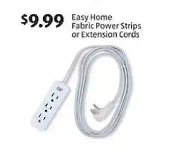 ALDI Easy home fabric power strips or extension cords offer