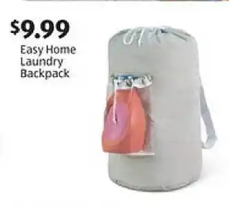 ALDI Easy home laundry backpack offer