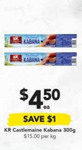 Drakes Kr castlemaine kabana offer