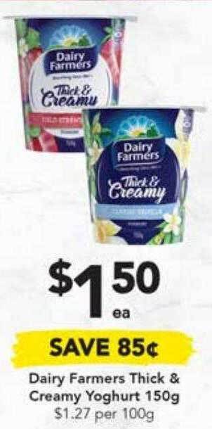 Drakes Dairy farmers thick & creamy yoghurt offer