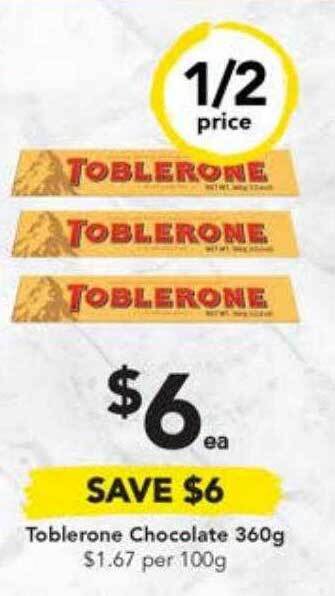 Drakes Toblerone chocolate offer