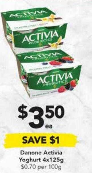 Drakes Danone activia yoghurt offer