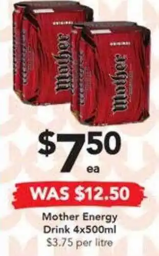 Mother energy drink