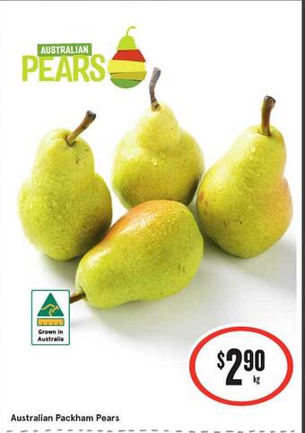 IGA Australian packham pears offer