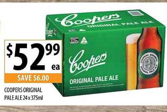 Supabarn Coopers original pale ale offer