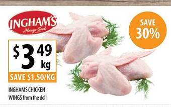Supabarn Inghams chicken wings from the deli offer